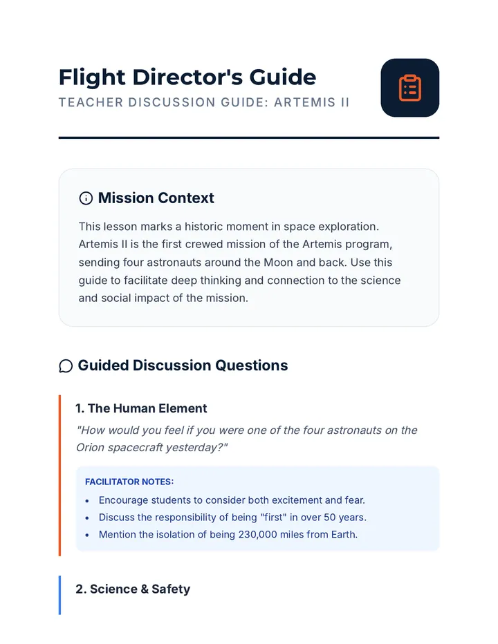 Flight Director Discussion Guide