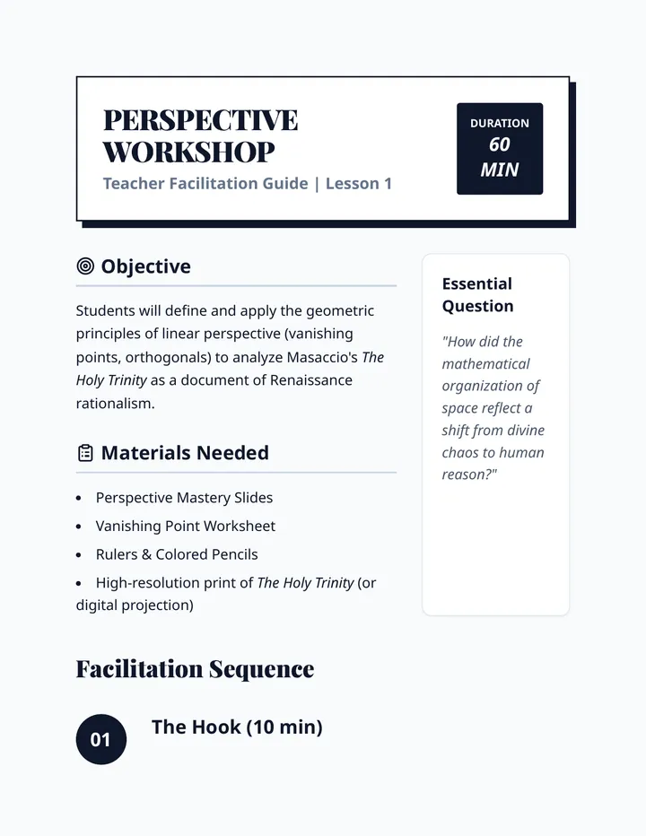 Perspective Workshop Teacher Guide