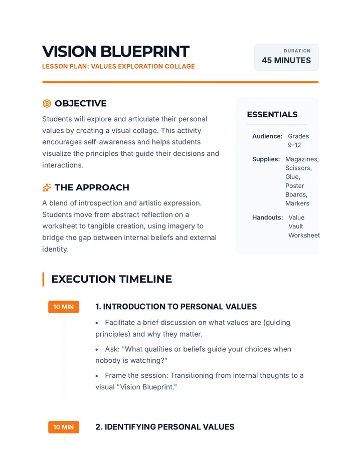 Values Exploration Collage • Lesson • Lenny.com