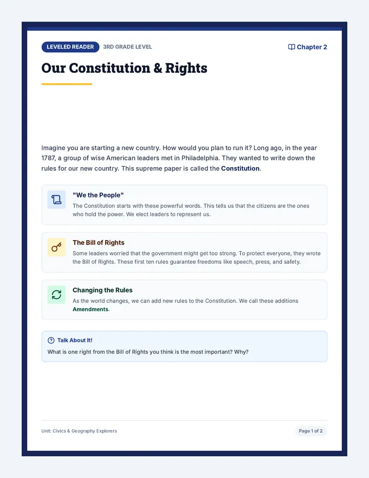 Constitution Reader