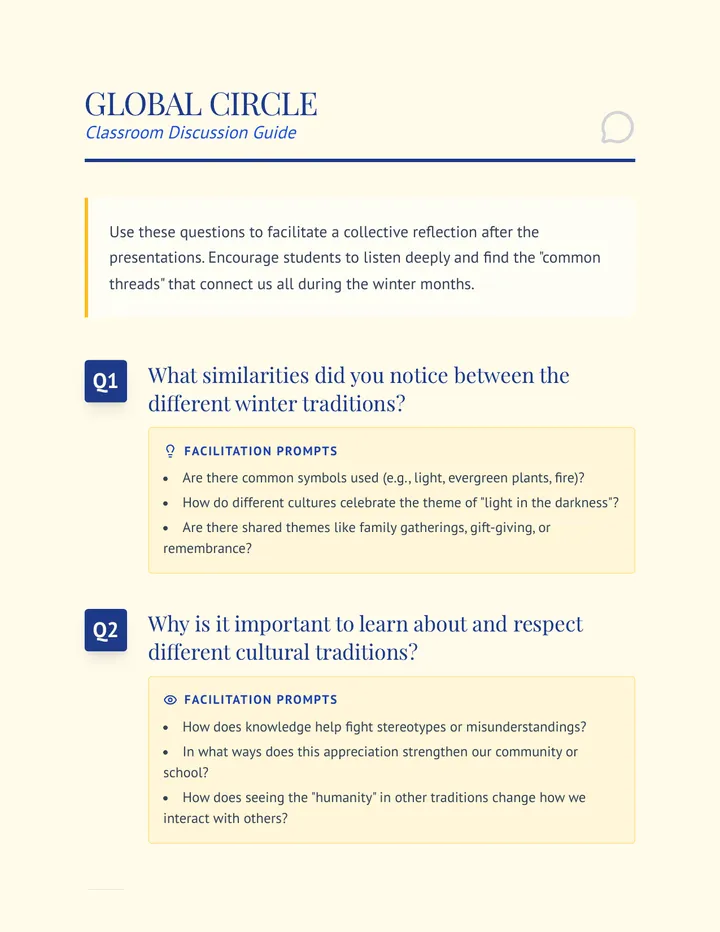 Global Circle Discussion Guide