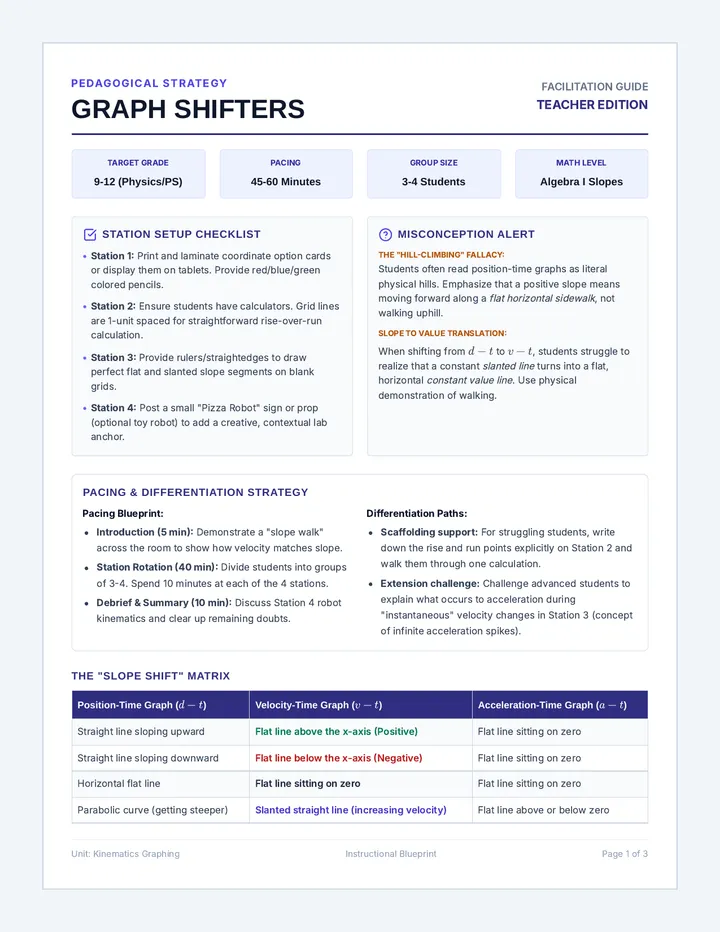 Graph Shifters Teacher Guide
