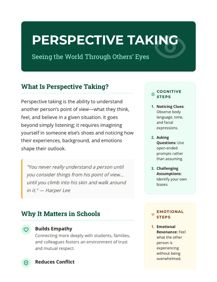 Perspective Taking Article