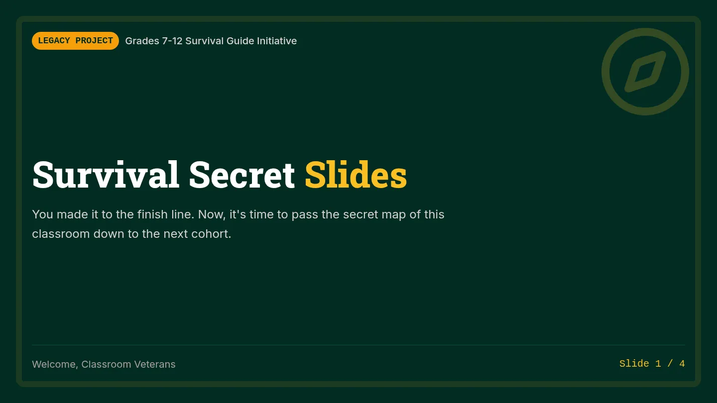 Survival Secret Slides