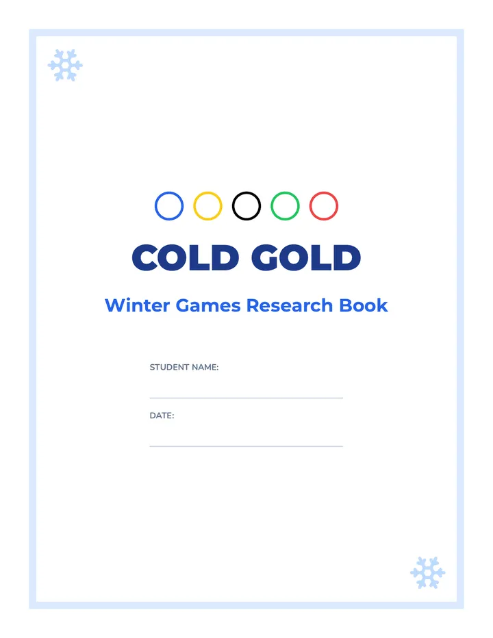 Cold Gold Reading Book