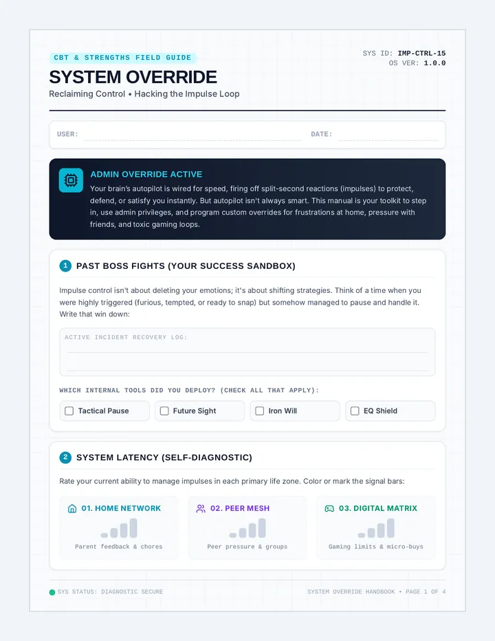 System Override Workbook