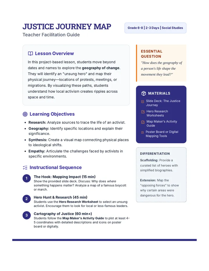 Justice Journey Lesson Plan Document