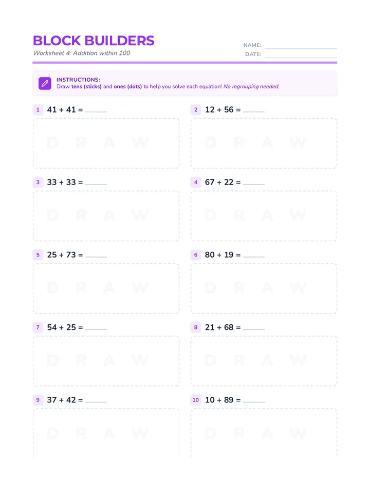 Builders Worksheet 4