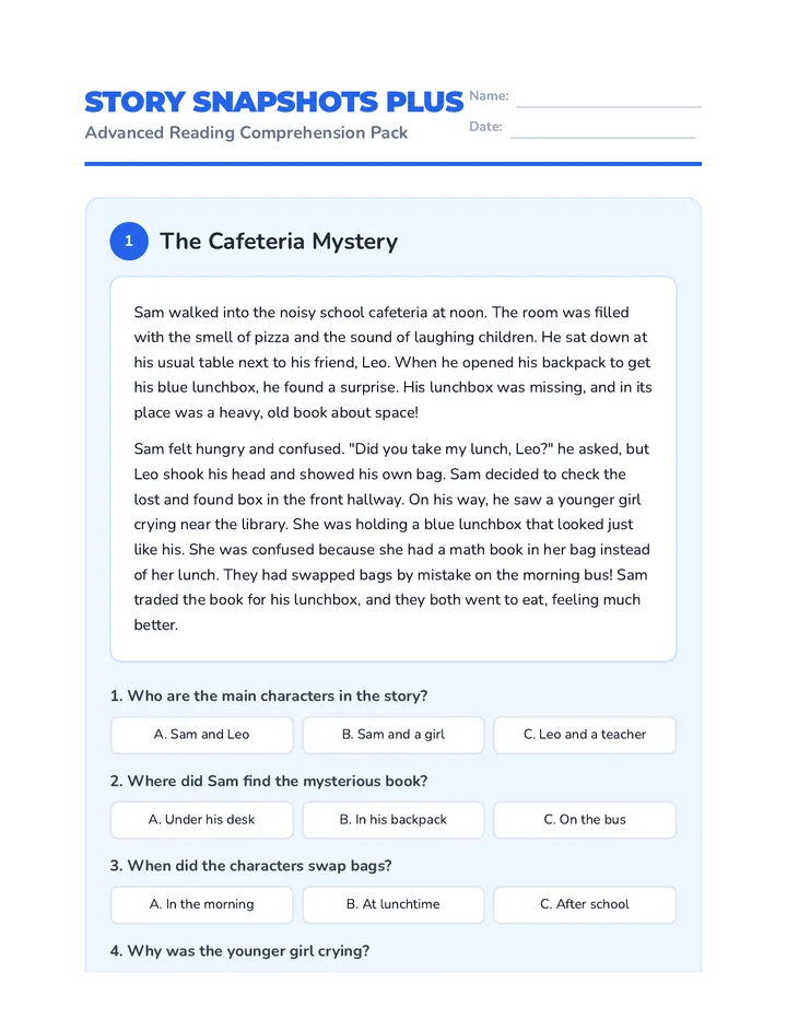 Story Snapshots Reading Pack Plus