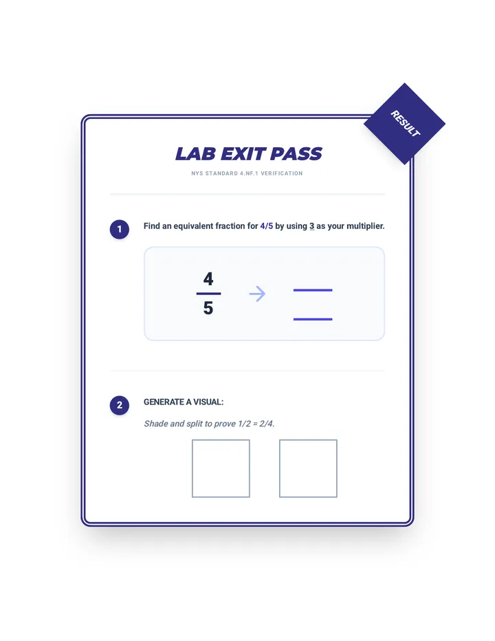 Equivalent Expedition Exit Ticket