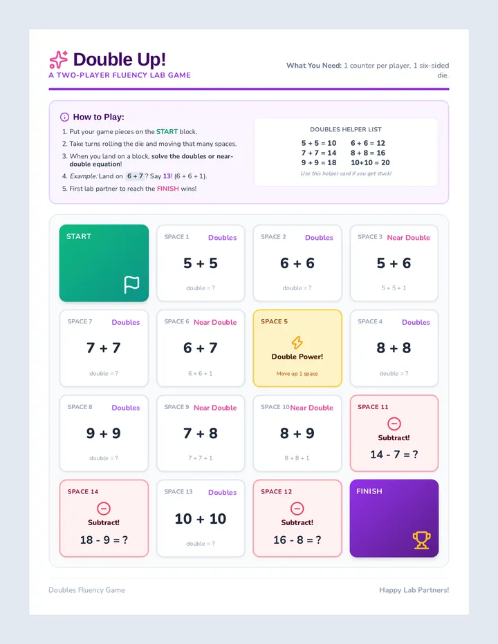 Double Up Board Game