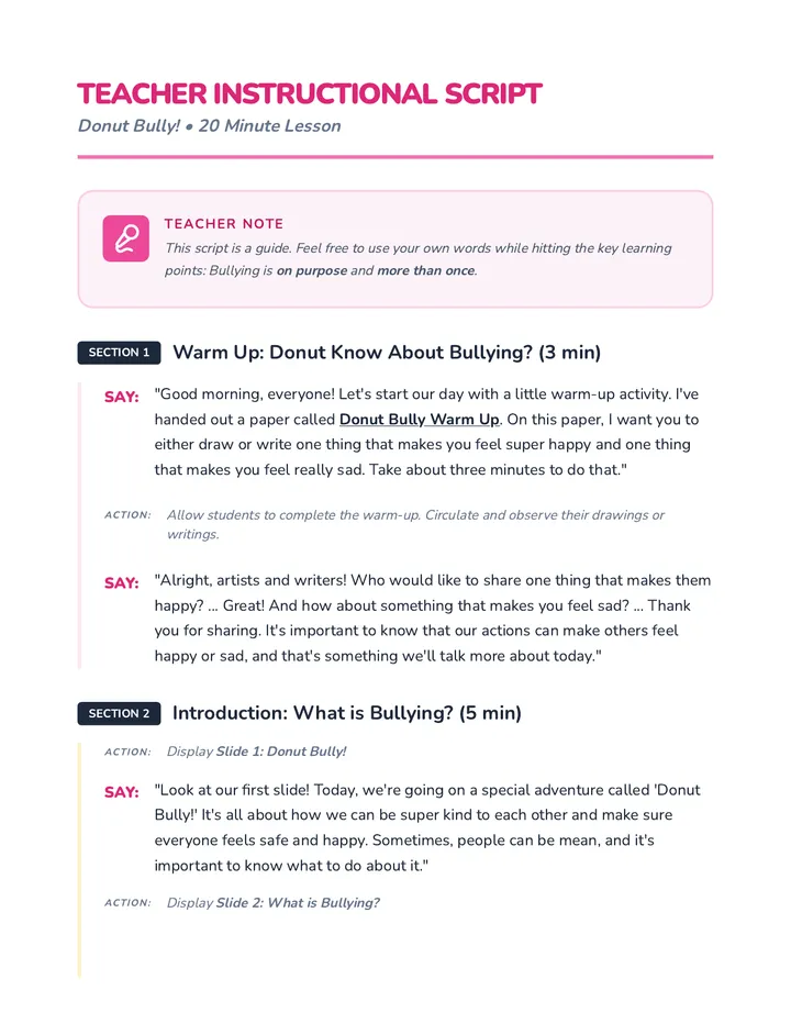Donut Bully Script