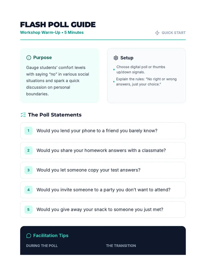 Flash Poll Guide