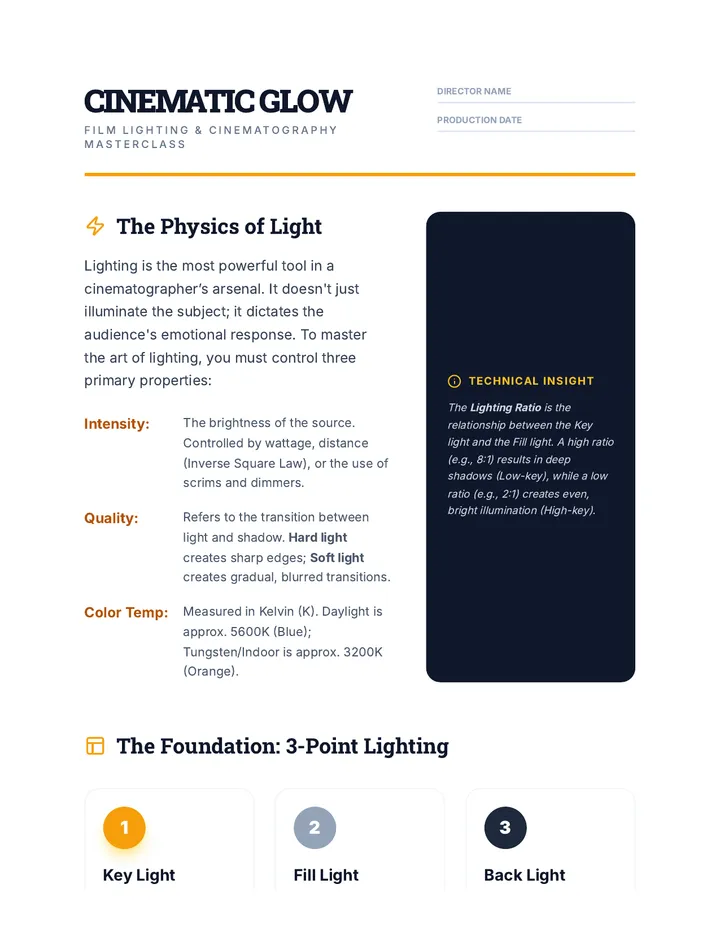 Cinematic Glow Handout