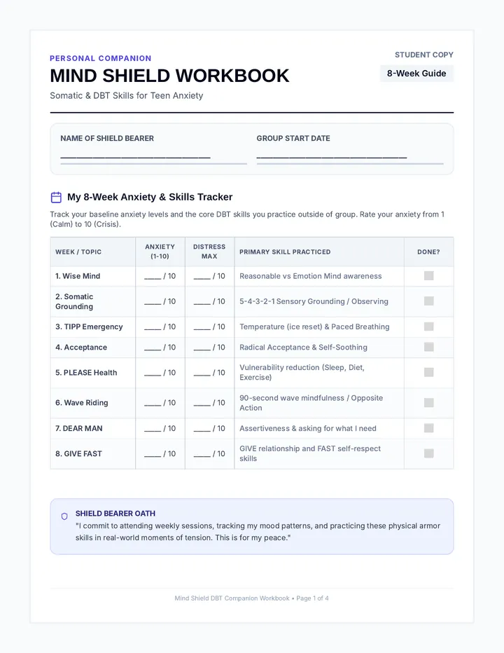 Mind Shield Workbook