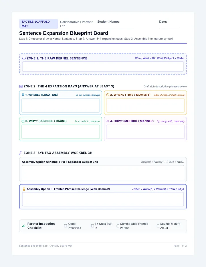Sentence Builder Activity