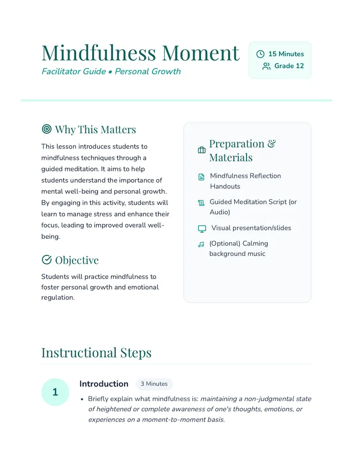 Facilitator Guide