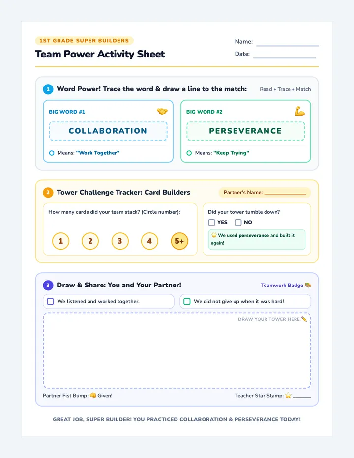 Team Power Activity Sheet