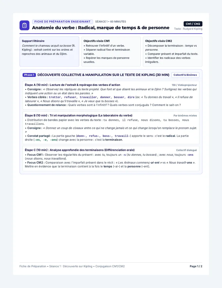 Chameau Seance Un Preparation Guide