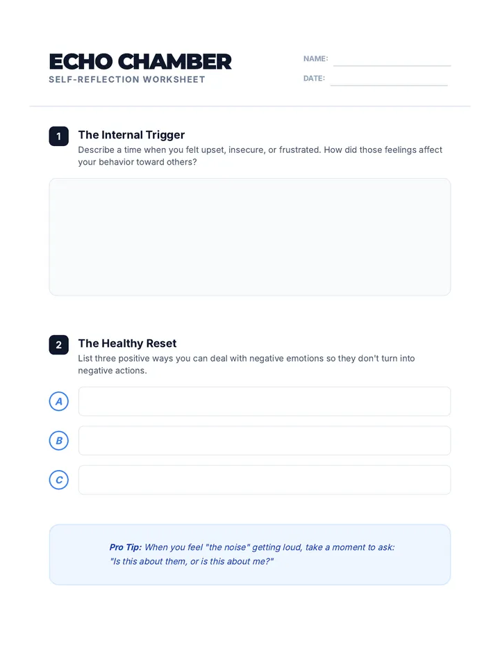 Echo Chamber Worksheet