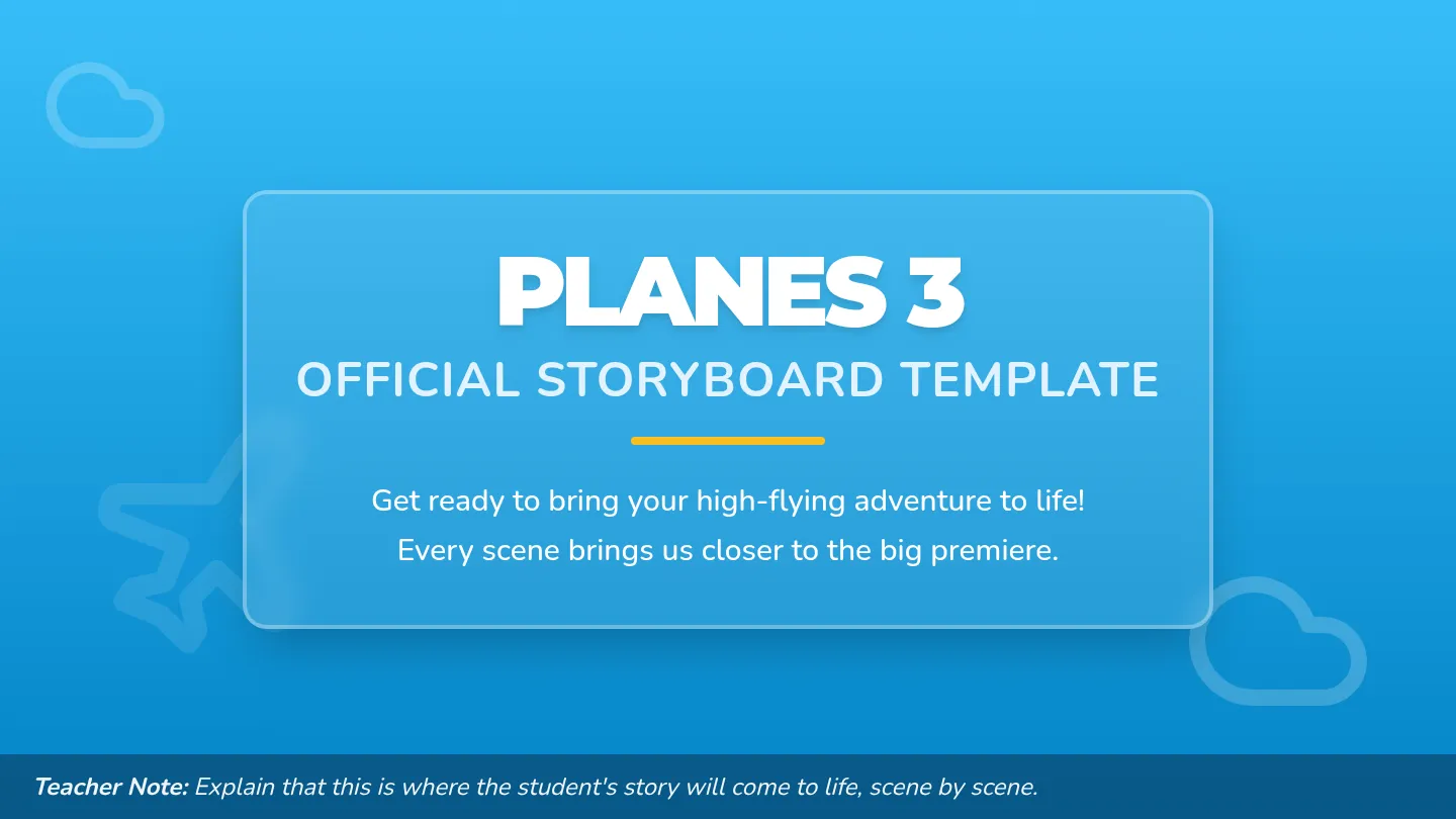 Planes 3 Storyboard Slides