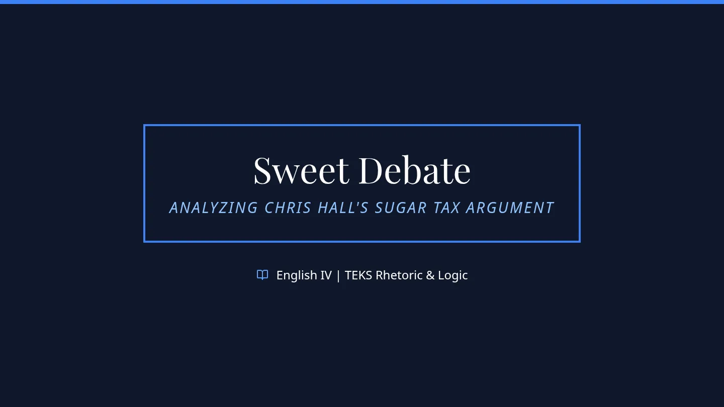 Sugar Tax Analysis Slides