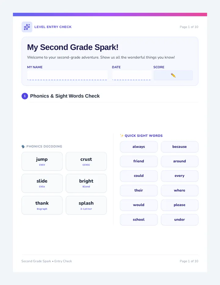 Spark Student Booklet