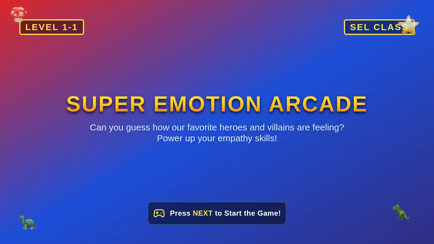 Super Emotion Arcade Slides