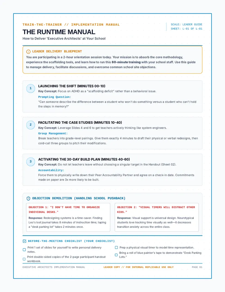 Architect Facilitator Guide