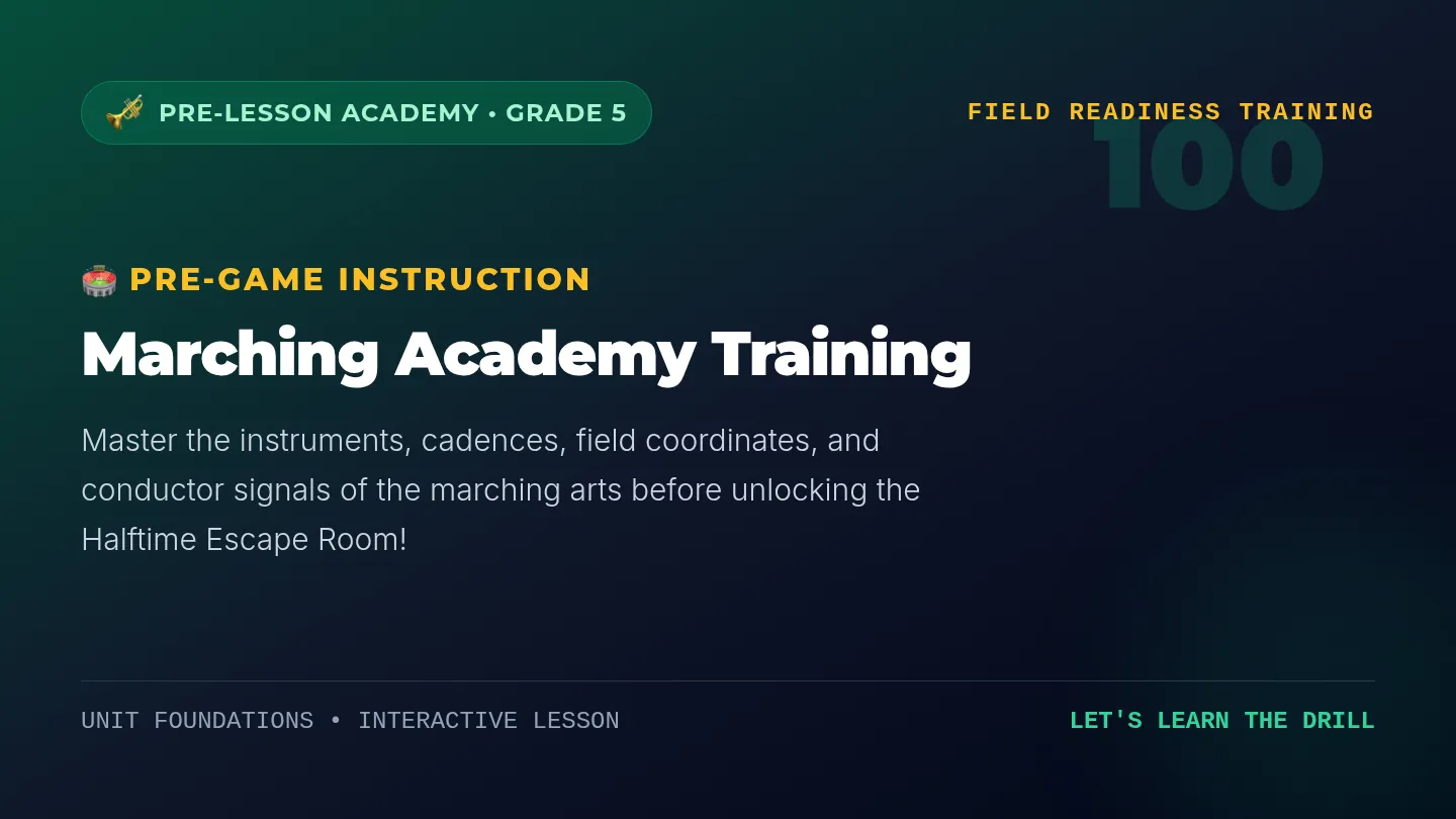 Marching Academy Slides