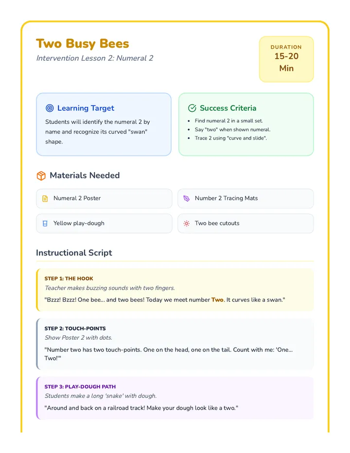 Two Busy Bees Teacher Guide
