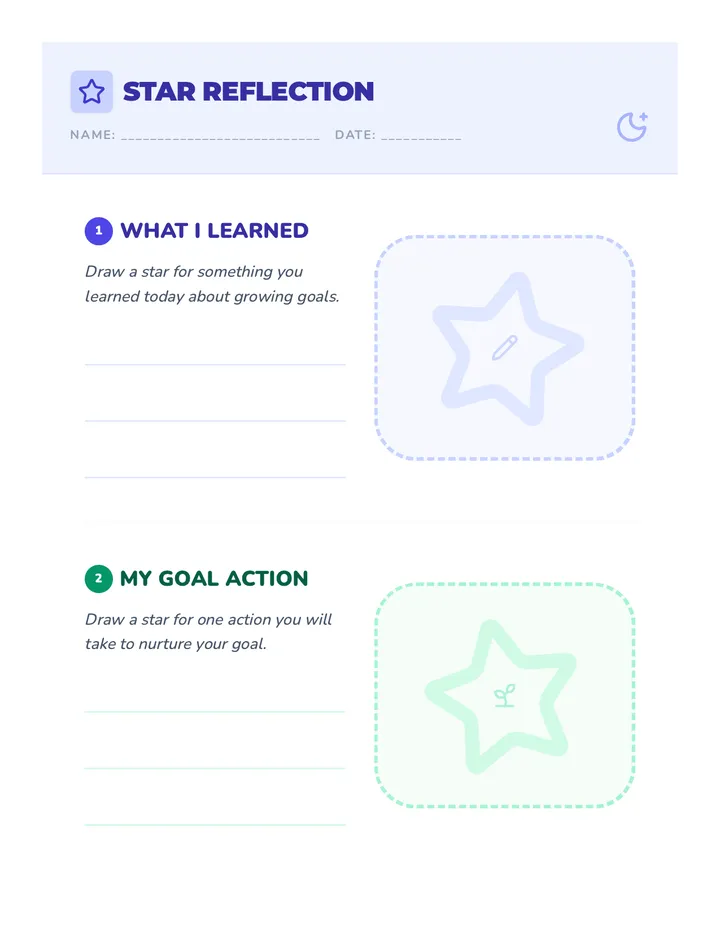 Star Reflection Sheet