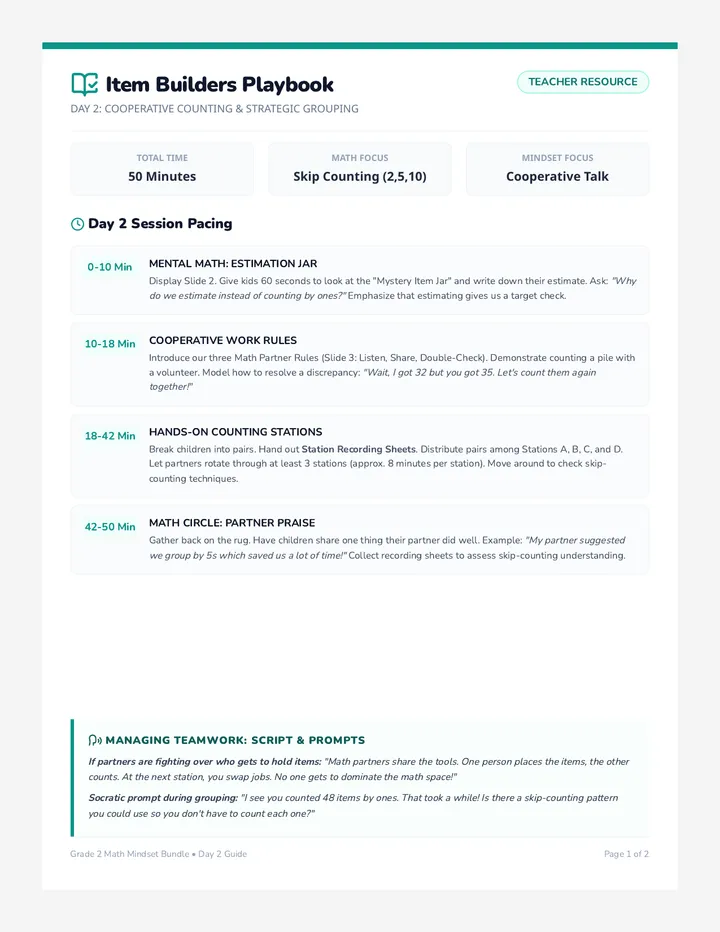 Button Builders Teacher Guide