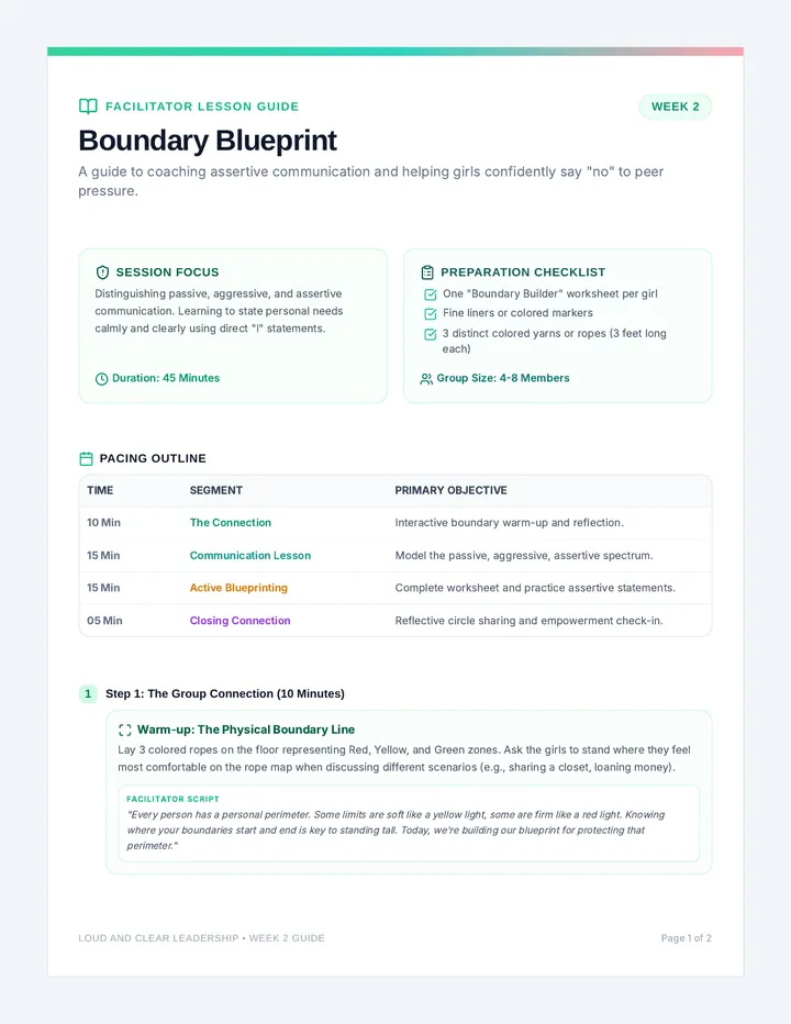 Boundary Blueprint Teacher Guide