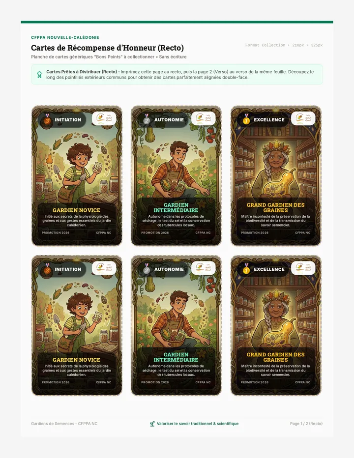 Cartes Recompense Titres page 1