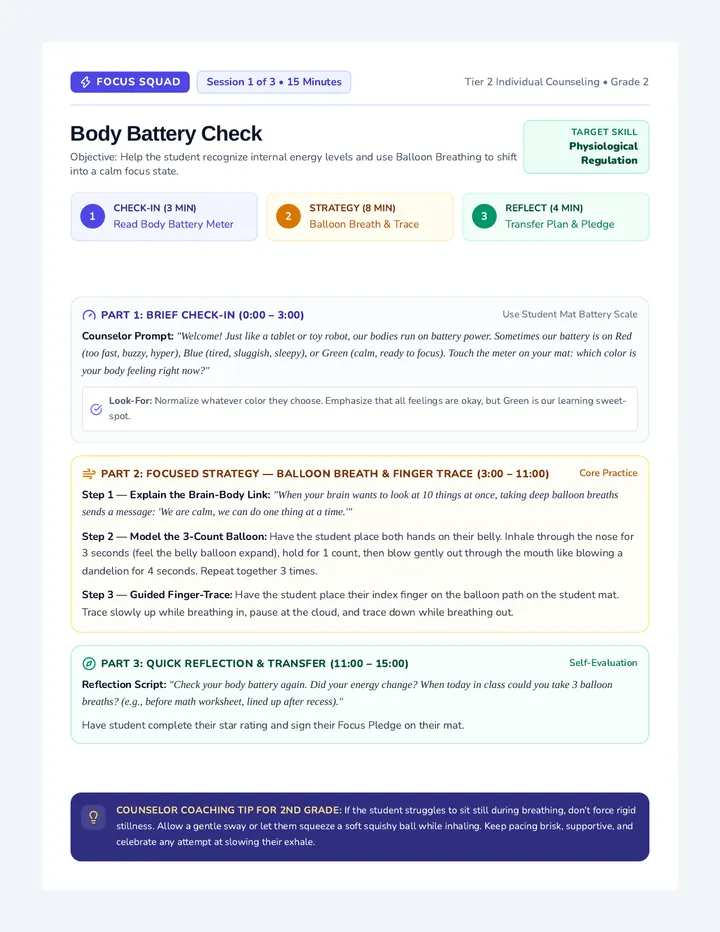 Body Battery Counselor Guide