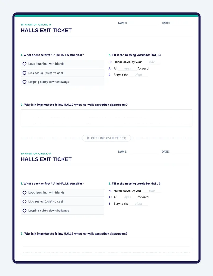Exit Ticket