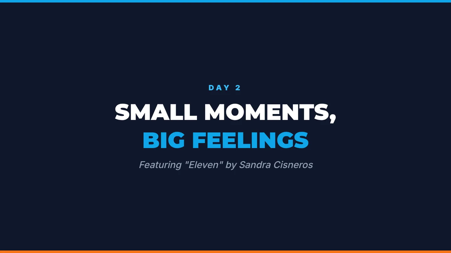 Small Moments Big Feelings Slides