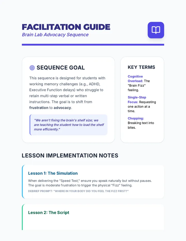 Brain Lab Facilitation Guide