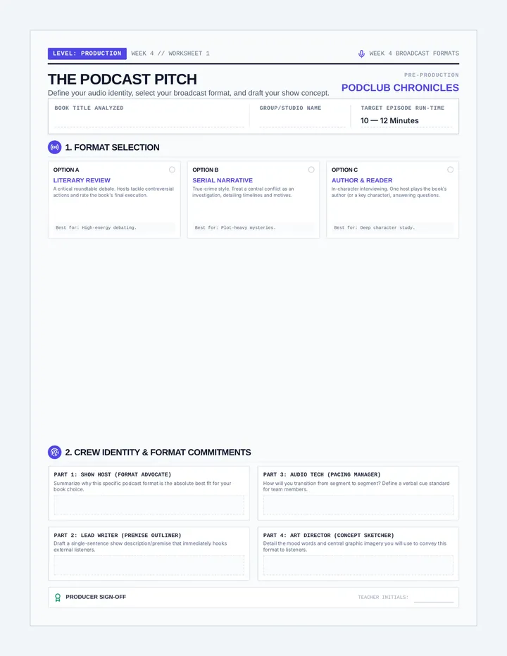Podcast Pitch Proposal