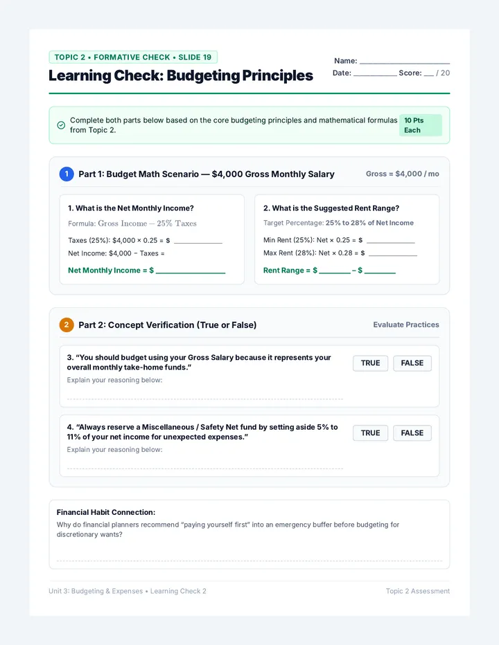 Topic Two Learning Check