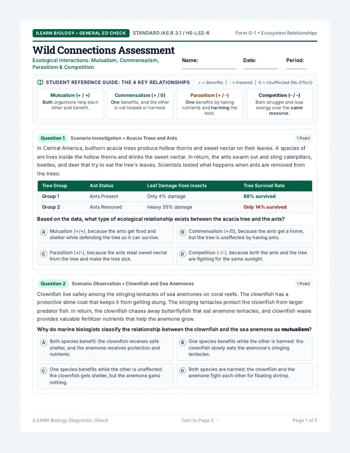Wild Connections Assessment