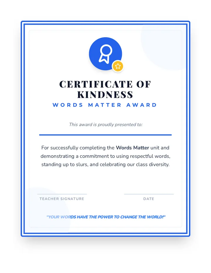 Kindness Certificate