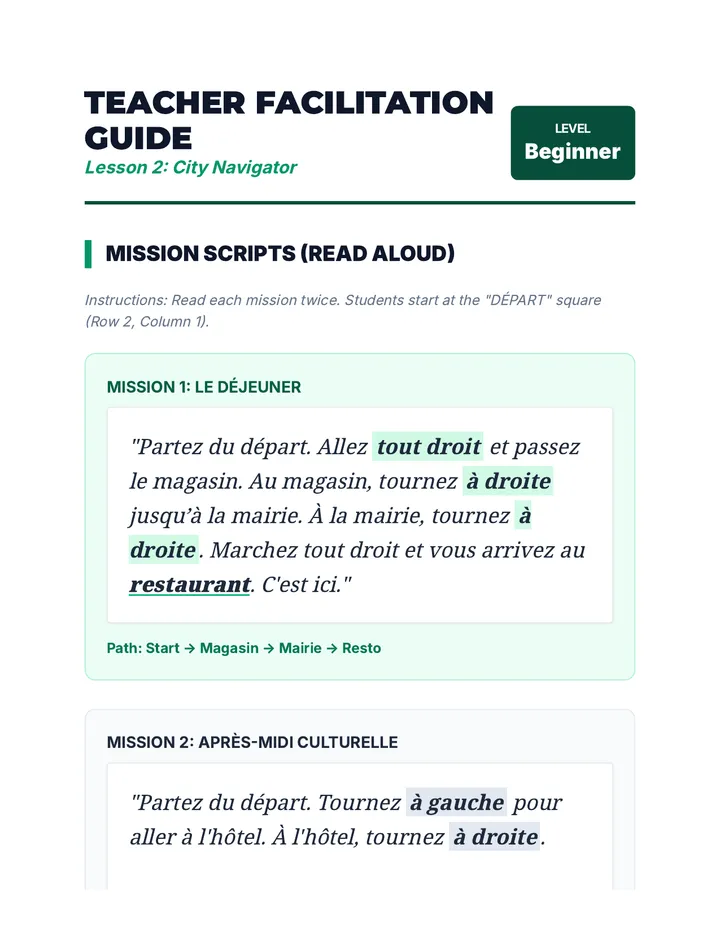 City Navigator Teacher Guide