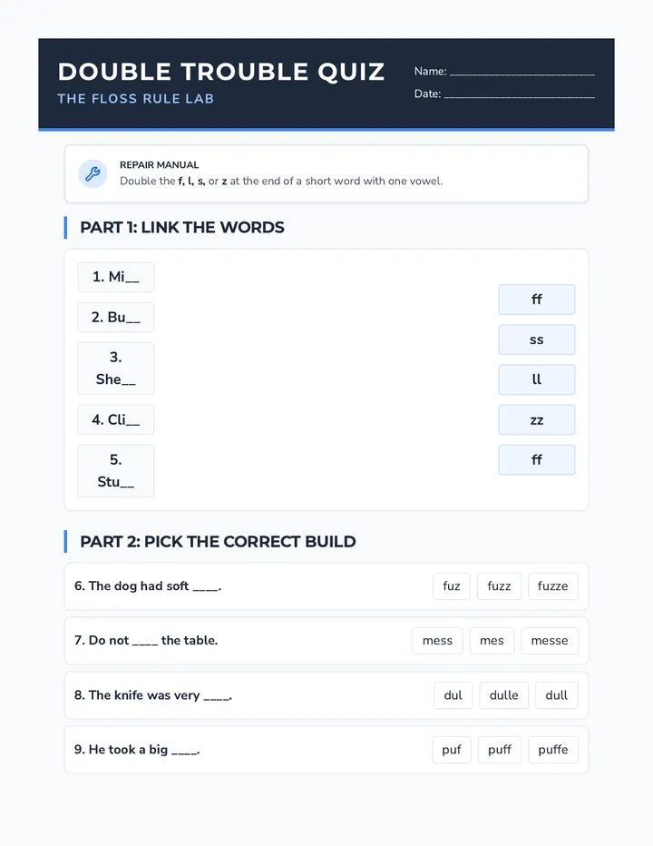 Double Trouble Quiz