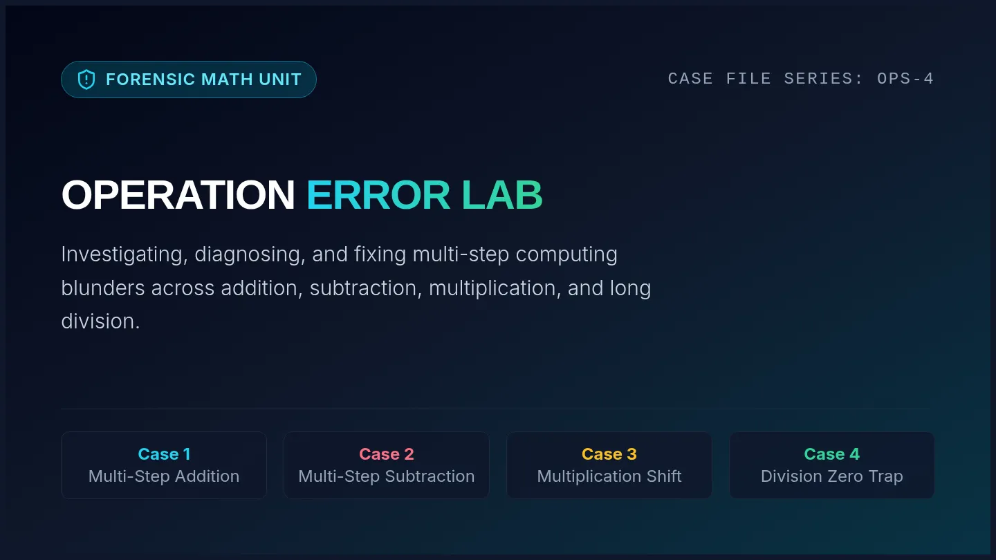 Math Error Detectives Slides