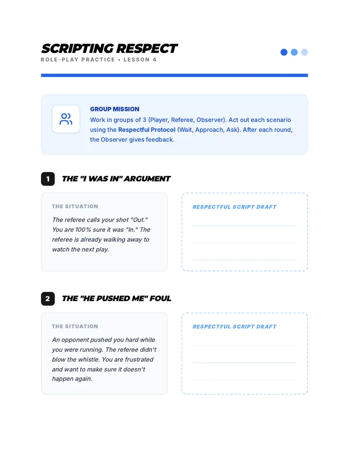 Respectful Scripts Activity