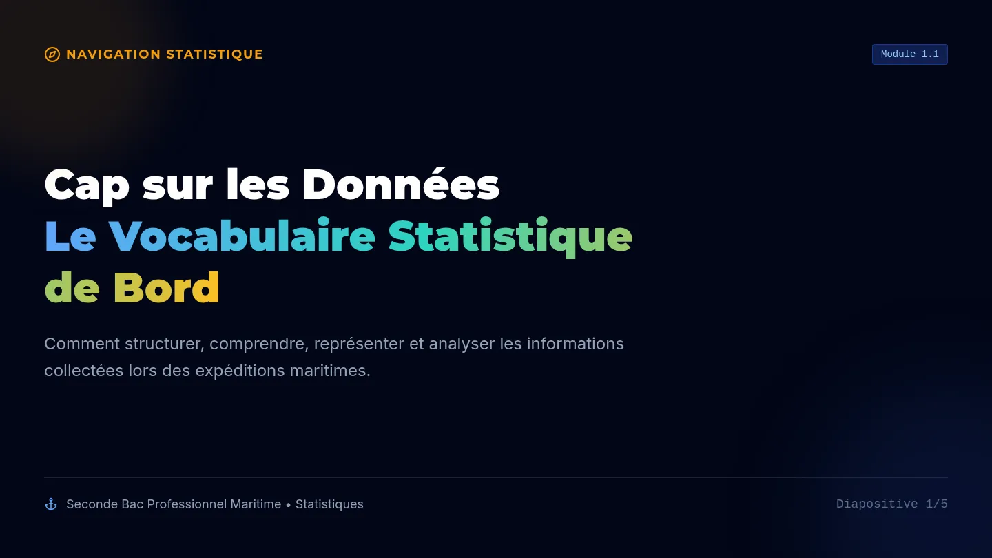 Cap sur les Données Diaporama