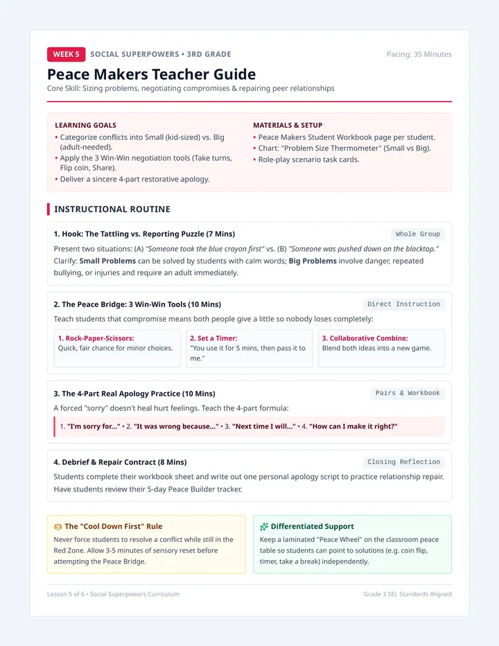 Peace Makers Teacher Guide