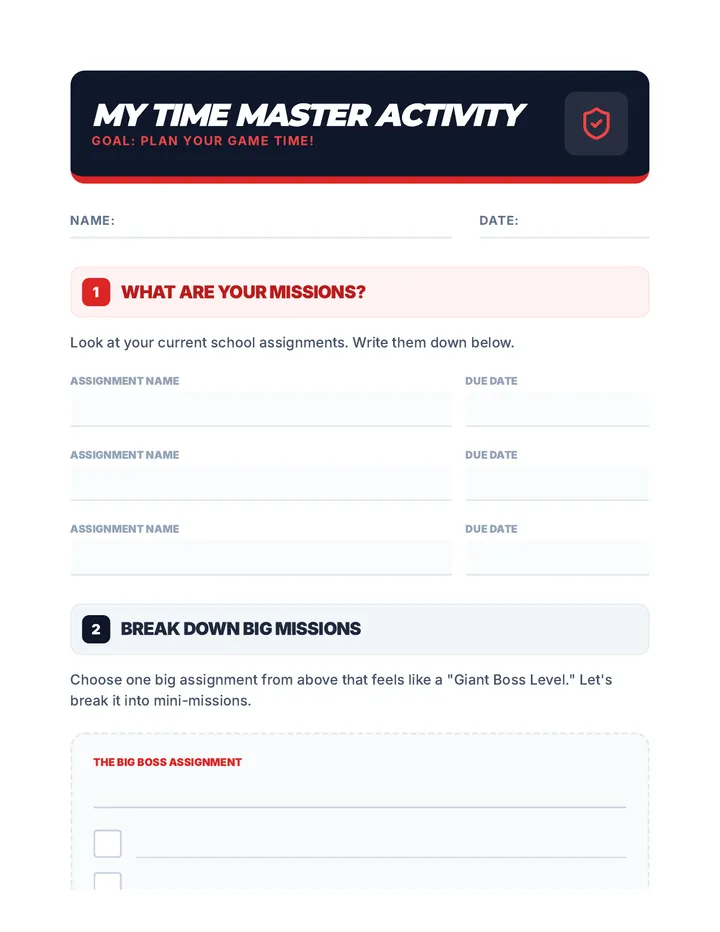 My Time Master Activity